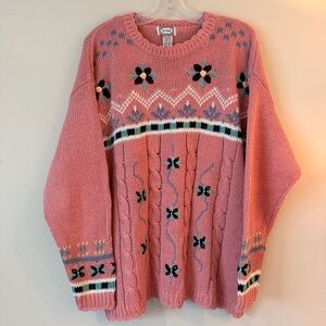 Vintage 62 East Floral Oversized Sweater